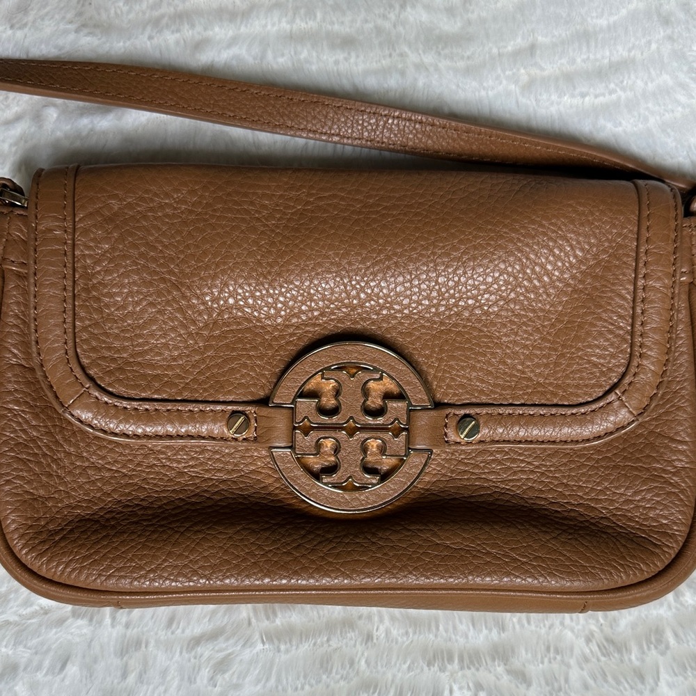 Tory Burch Brown Leather Crossbody Bag - Picture 3 of 11